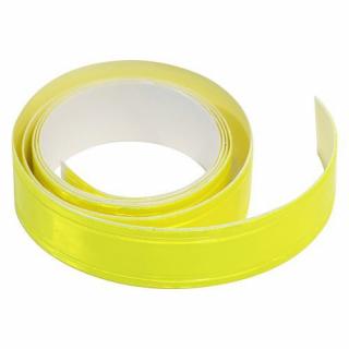 Reflexní, samolepící páska 2cm x 90cm žlutá (Reflexní, samolepící páska)