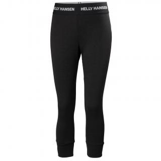 HELLY HANSEN W LIFA MERINO MIDWEIGHT 3/4 PANT Black M