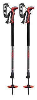 LEKI HAUTE ROUTE 2 Dark Anthracite/Dark Red/Black, 110-150cm