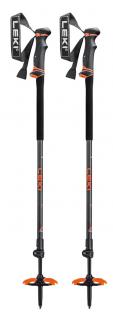 LEKI HELICON LITE Dark Anthracite/NeonOrange/Black, 110-145cm