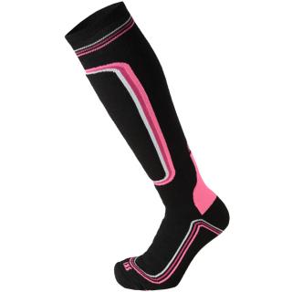 MICO SUPERTHERMO PRIMALOFT® MERINO SKI WOMAN SOCKS Nero/Fucsia Fluo M/37-38