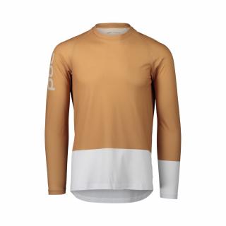 POC MTB PURE LS JERSEY Aragonite Brown/Hydrogen White M