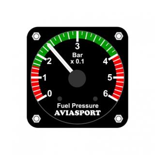 AVIASPORT IM-567 tlakoměr paliva 6 bar pro ROTAX 912