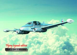 Hliníkový poster s motivem letounu Let L-200 D Morava 043