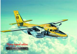 Hliníkový poster s motivem letounu Let L-410 Turbolet 044