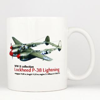 Hrnek s potiskem P-38 Lightning