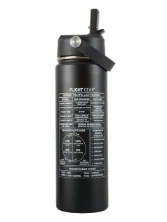 Láhev na pití Flight Gear - 650 ml, s potiskem informací o letectví