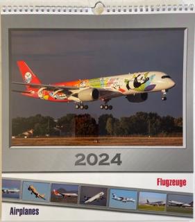 Letecký nástěnný kalendář 2024 - dopravní letadla