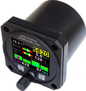 MGL Avionics Blaze EMS-2 a Vega EMS-1 engine monitor průměr: 57mm