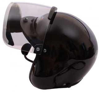 MicroAvionics UL-100 - Integrovaný systém přilba se sluchátky Barva: černá, Hledí: čiré, Velikost: XL: 61-62cm