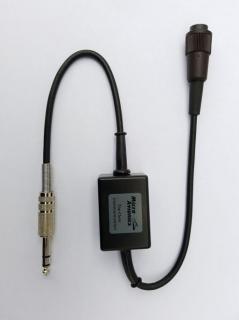 Microlight headset redukce na  6.35mm single jack intercom