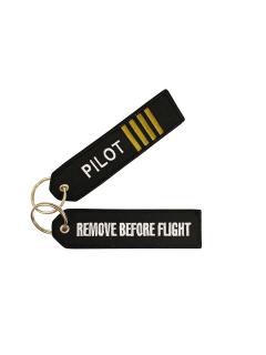 Přívěsek na klíče REMOVE BEFORE FLIGHT/PILOT