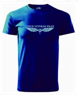 Tričko Czech veteran pilot Barva: Tmavě modrá, Velikost: L