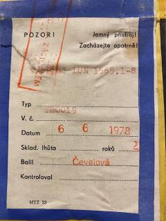 Vysílač Lun 15XX typ: Lun 1565.1-8