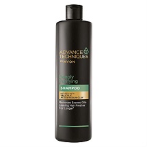 Avon Advance Techniques Hloubkově čisticí šampon pro mastné vlasy 400 ml