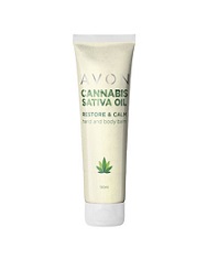 Avon Cannabis Sativa Krém na ruce a tělo s konopným olejem 150 ml