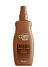 Avon Care Sun + Olej ve spreji pro zvýraznění opálení s vitaminem E a kokosovým olejem 150 ml
