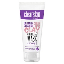Avon Clearskin Čisticí pleťová maska proti akné s růžovým jílem 75 ml