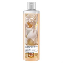 Avon Senses Krémový sprchový gel s vůní broskve a vanilkové orchideje 250 ml