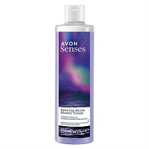 Avon Senses Krémový sprchový gel s vůní fialky a maliny 250 ml