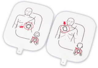 Náhradní univerzální výukové elektrody dítě/dospělý k trenažérům AED Prestan