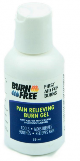 Popáleninový chladící gel v lahvičce BurnFree 60 ml.