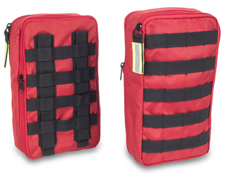 Přídavné brašny pro batohy s Molle systémem 2x5L. Barva: Červená