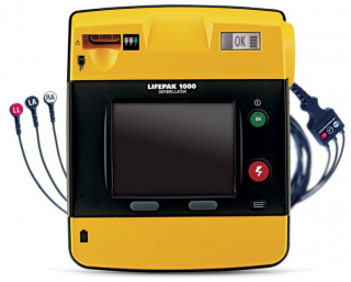 Profesionální defibrilátor AED Lifepak 1000 s monitorem EKG  + odborné zaškolení