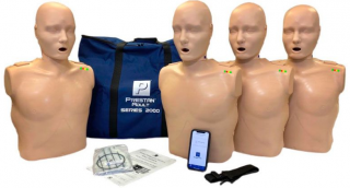 Sada 4 ks resuscitačních modelů dospělého Professional Adult 2000 s KPR monitorem a bluetooth aplikací