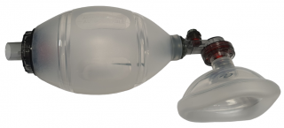 Silikonový autoklávovatelný resuscitační vak s maskou, rezervoárem a O2 hadičkou Varianta: Dítě maska č.1