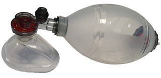 Silikonový autoklávovatelný resuscitační vak s maskou, rezervoárem a O2 hadičkou Varianta: Kojenec maska č.0