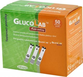 Testovací proužky GlucoLab 50 ks