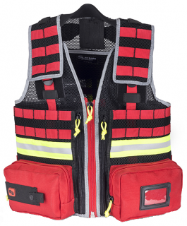 Záchranářská multifunkční vesta Emergency Vest Velikost: Červená S-M