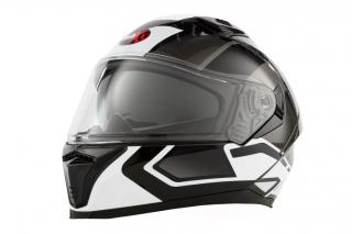 FF 985 extra velká 3XL integrální helma se sluneční clonou černo stříbrná