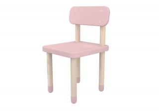 Flexa Židlička s opěrkou růžová