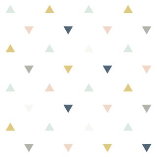 Lilipinso Tapeta vliesová Triangles - růžová, šedá, žlutá  0,5 x 10 m