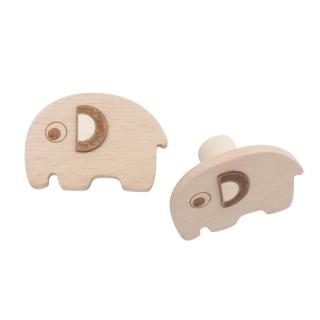 Sebra Set dřevěných věšáčků Slon Fanto 2 ks