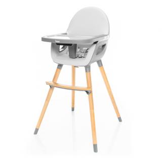 Dětská jídelní židlička ZOPA Dolce 2 2022  + DÁREK SLON ZOPA Barva: Dove Grey/Grey