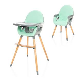 Dětská jídelní židlička ZOPA Dolce 2 2022  + DÁREK SLON ZOPA Barva: Ice Green/Grey