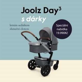 Kombinovaný kočárek JOOLZ Day3 2022  + letní sedátko a stínítko ZDARMA Barva: Hippo Grey