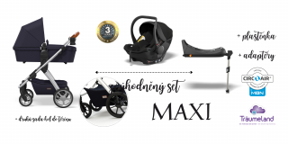 Kombinovaný kočárek MOON N·ONE 2.0 - Black Varianta:: N·ONE 2.0 - Navy