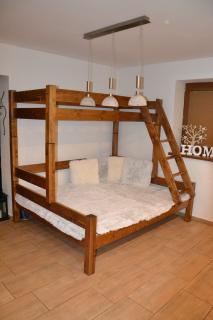 ČESKÁ VÝROBA - Patrová postel Petra  MAX 120x200 cm+úložné prostory (Patrová postel Petra MAX 120x200 cm+úložné prostory)