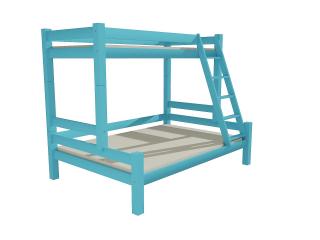 Patrová postel Paula 120x200 cm - modrá (Patrová postel Paula 120x200 cm -  modrá)