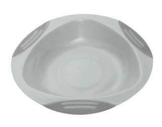 Baby Ono dětský plastový talíř 16 cm s přísavkou šedý