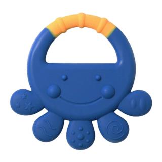 Baby ono kousátko silikonové Octopus Vicky modrá