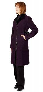 Dámský kabát Rialto Drap fialová 0086 Dámská velikost: 36