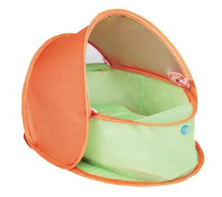 dBb Cestovní hnízdo s ochranou UV, oranžovozelená