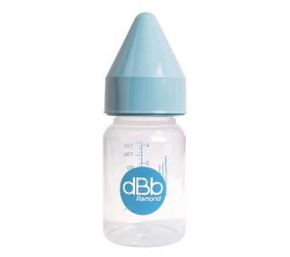 dBb kojenecká lahvička PP 120ml, savička kaučuk, NN, barva Sky Blue