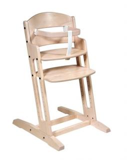 Dřevěná jídelní židlička BabyDan DanChair White Wash