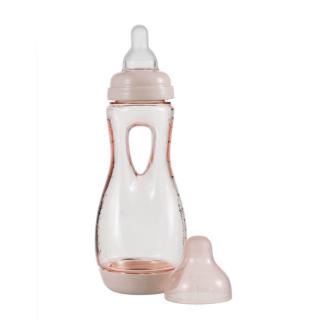 Lehce uchopitelná dětská lahvička Difrax, antikolik, světle růžová, 240ml